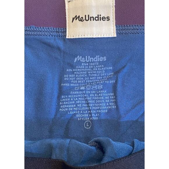 MeUndies Men’s Large Trunk Desert Sky Blue 3” Inseam Micromodal Breathable New - Picture 5 of 13